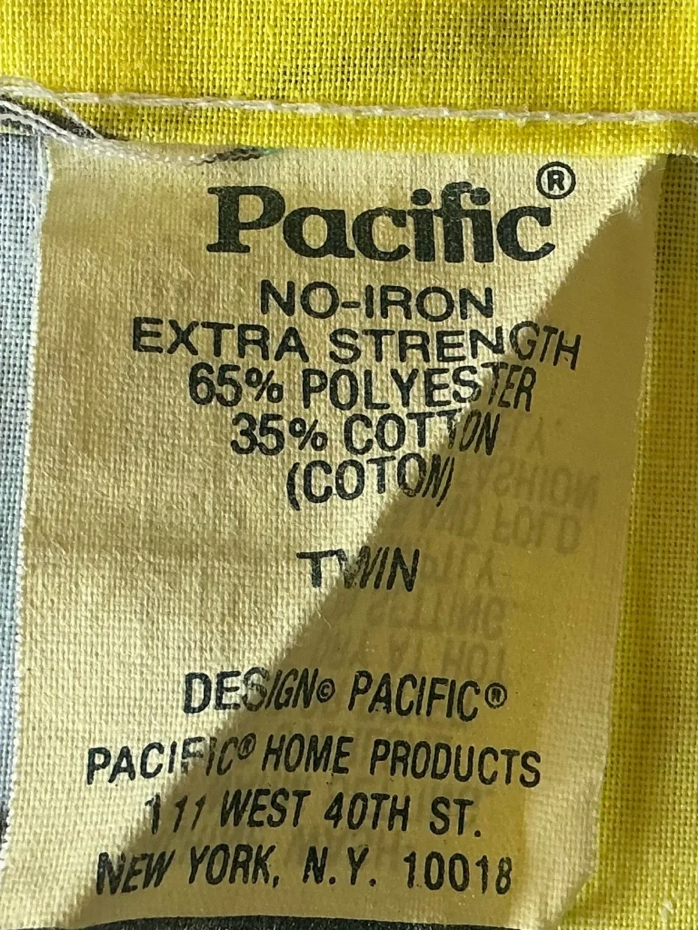 2 Vintage PACIFIC non iron Bon Voyage Vacation Print TWIN Flat Sheets